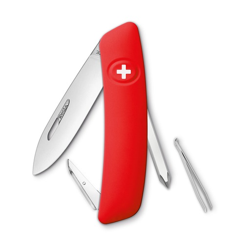 Swiza pocket knife red blister 6 functions Including Phillips screwdriver