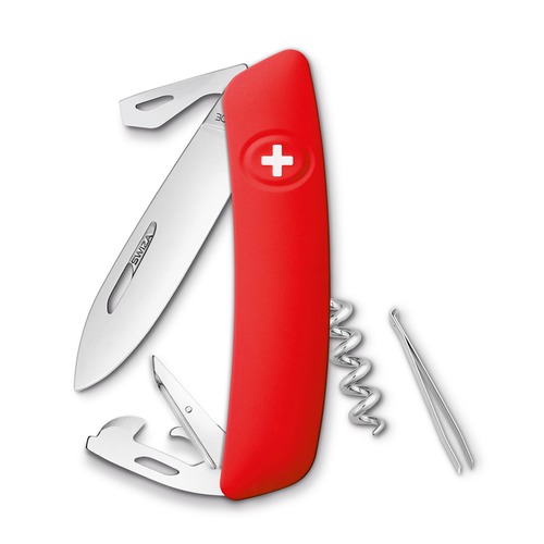 Swiza pocket knife red blister 11 functions Includes corkscrew