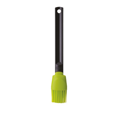 Silicone brush green plastic handle 27cm