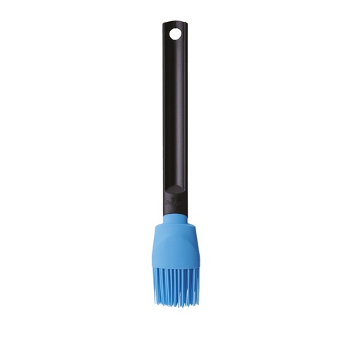 Silicone brush blue plastic handle 27cm