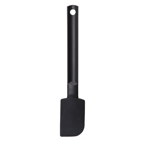 Silicone scraper black plastic handle 24cm