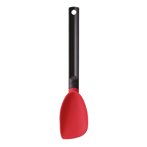 Silicone spoon red plastic handle 30cm