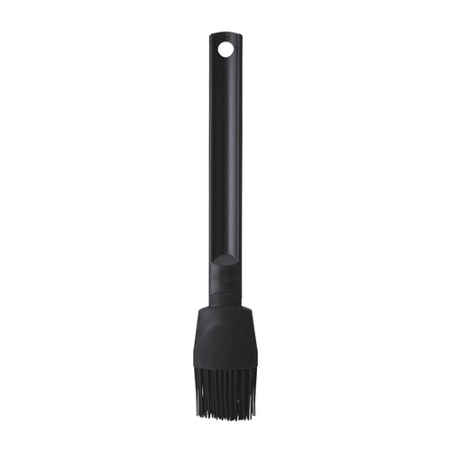 Silicone brush black plastic handle 27cm