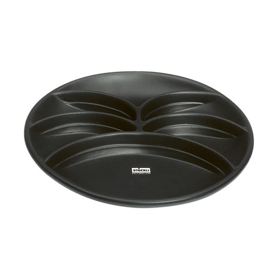 Stöckli Bourguignonne plate black 6 pcs. ø26cm 