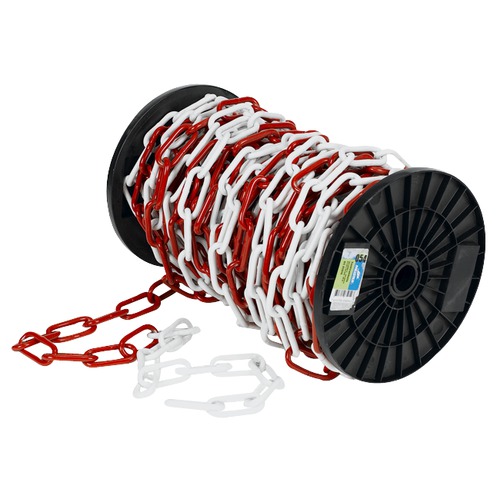 Meister C-link chain 6 x 42 x 24mm x 30m red / white