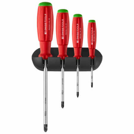 PB Swiss Tools Screwdriver set PB 8243 4 Phillips Screwdriver.SwissGrip handle