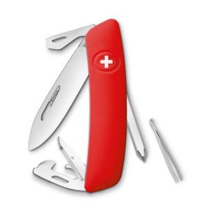 Swiza pocket knife red blister 11 functions Includes corkscrew